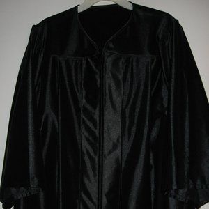 black cap and gown